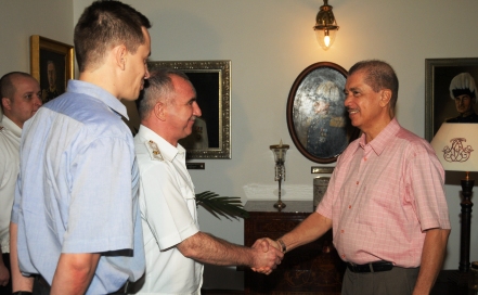 Rear Admiral of Russian Navy Visits State House (Seychelles ) Rear Admiral of Russian Navy Visits State House (Seychelles )