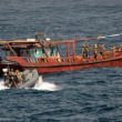 German EU Naval Force Frigate Sachsen Aids to Cargo Dhow in Distress
